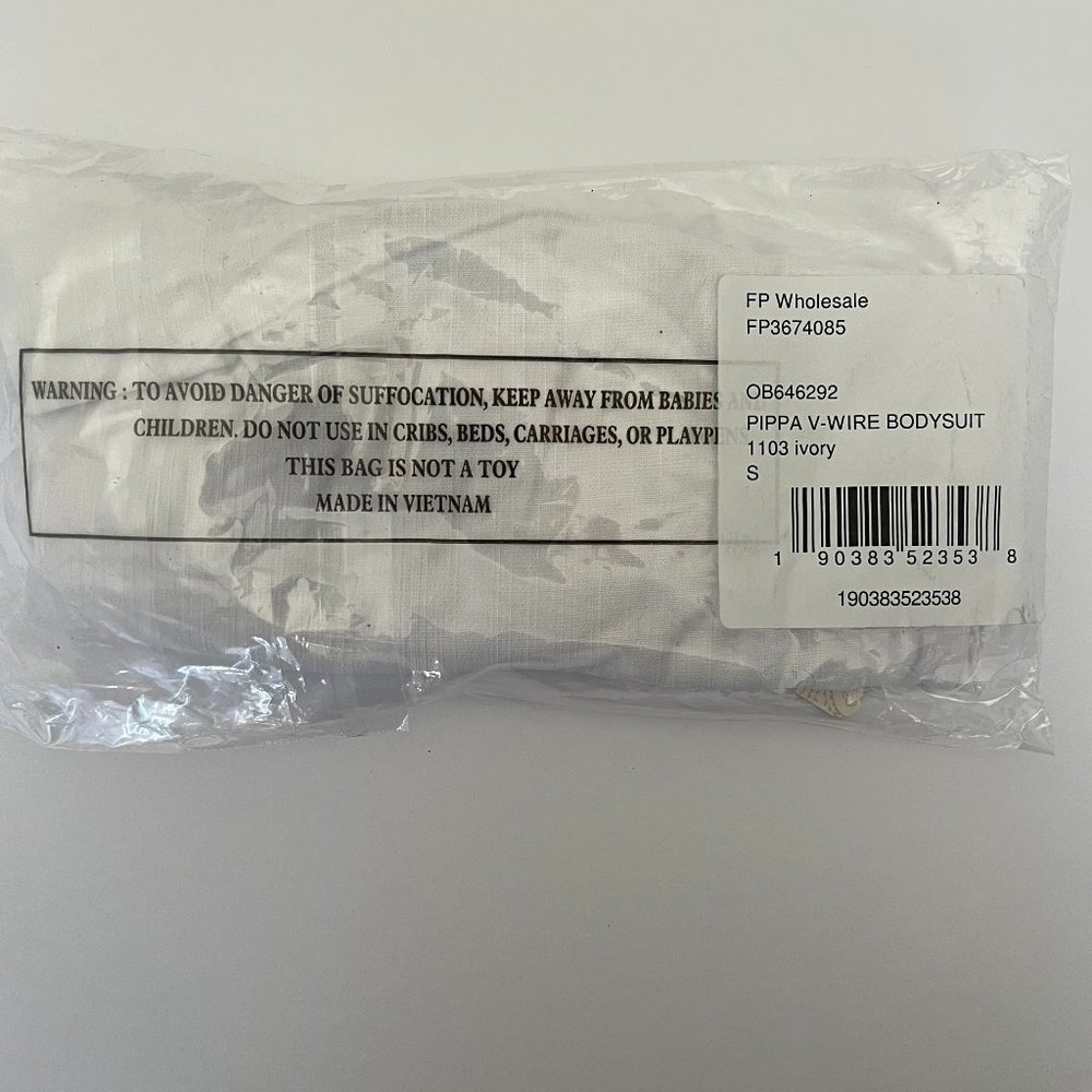 NEW! Free People V-Wire Bodysuit Ivory - Picture 6 of 7